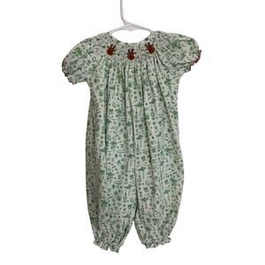 Classic Whimsy‎ Smocked Christmas Long Bubble size 18mo